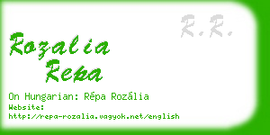rozalia repa business card